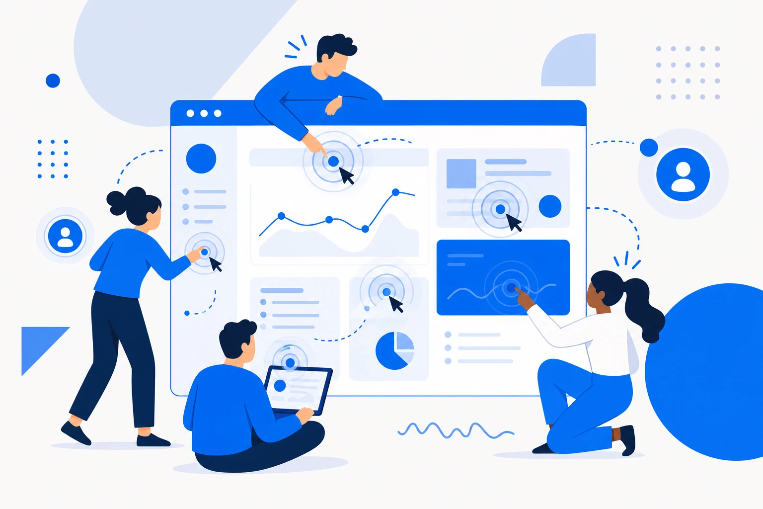 Illustration of engagement rate: part of the active user base performing the product key action.