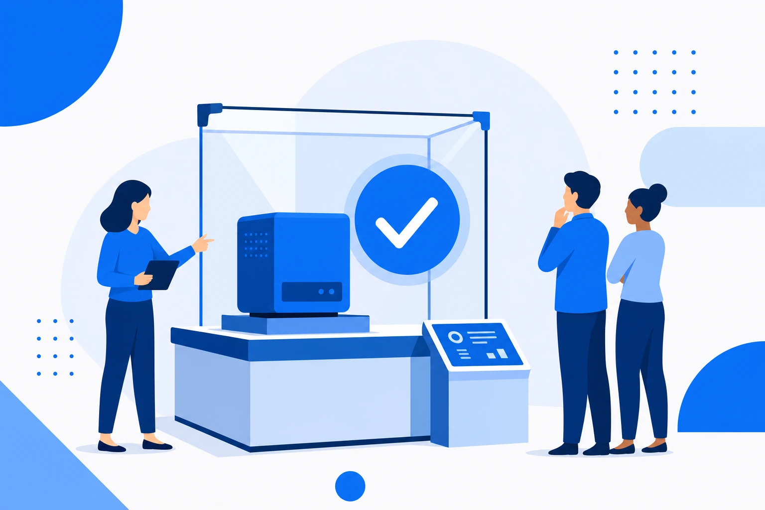 Illustration of a proof of concept: the software running in the customer environment to prove value before the contract.