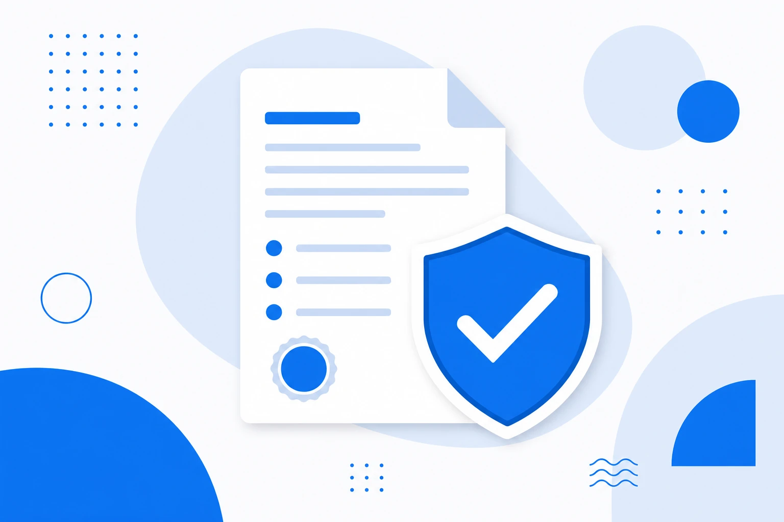Ilustração de um acordo de nível de serviço: um contrato com metas de uptime, tempo de resposta e penalidades.