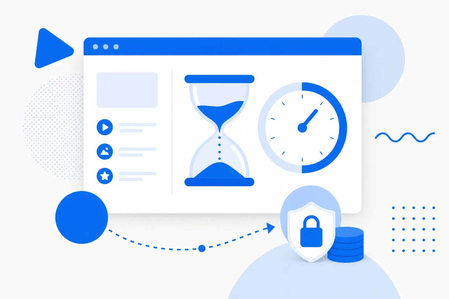 Illustration of a SaaS free trial: temporary access to the product with a countdown of days before payment.