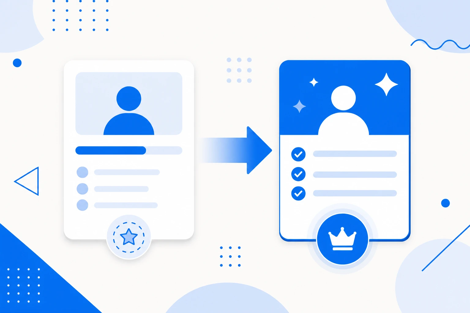 Illustration of trial-to-paid conversion: a group of free-trial users and the share that becomes paying customers.