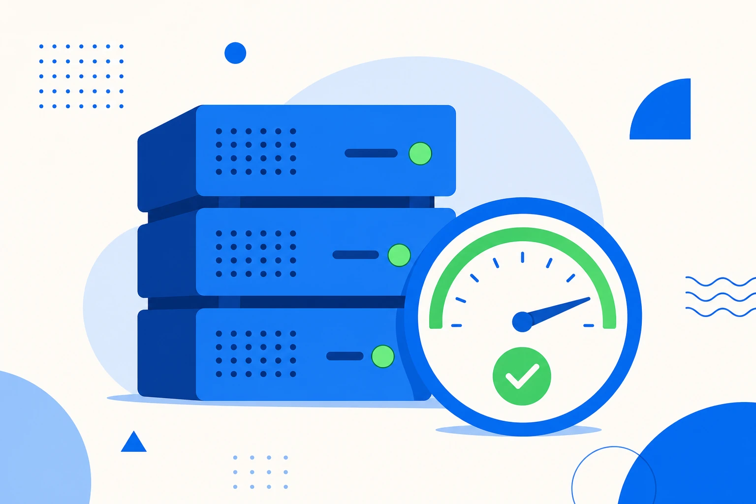 Ilustración de uptime: un servicio disponible a lo largo del tiempo, medido en porcentaje de disponibilidad.